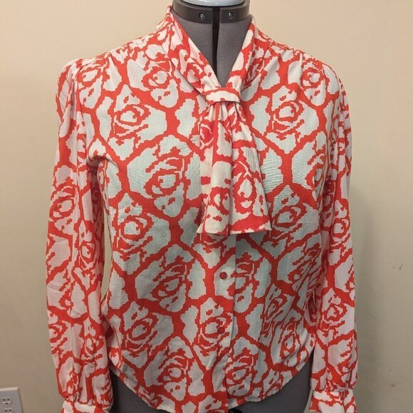 Inner Visions by Ship 'n Shore Tops - VINTAGE Inner Visions by Ship 'n Shore red and white blouse size 14